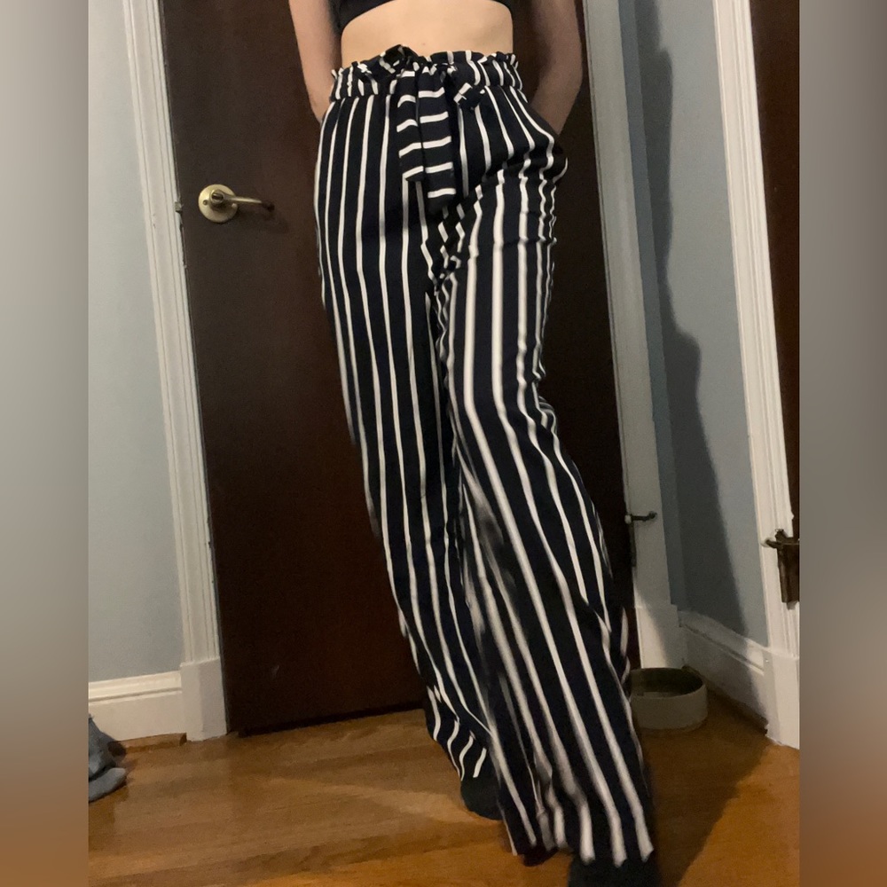 Flowy Striped Pants (with pockets!!)